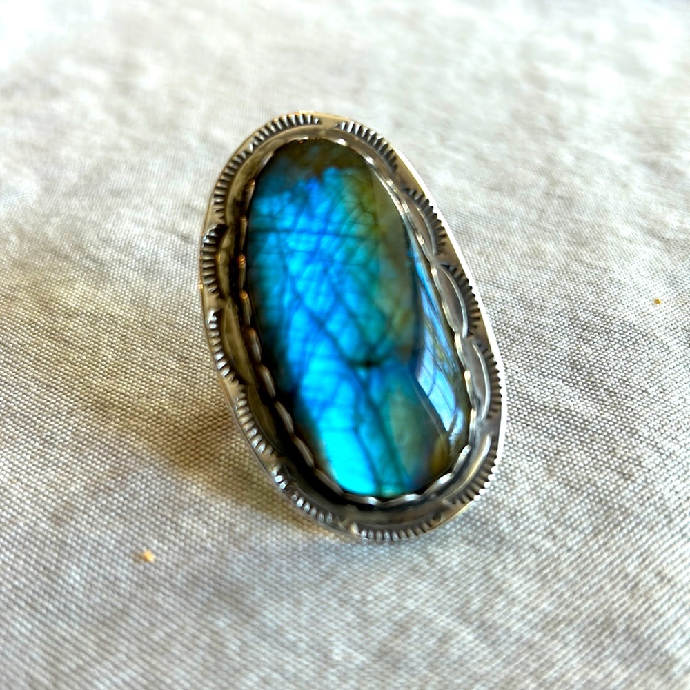 Large Moonstone Ring - image 1